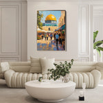 Palestine 027 Canvas Art 60 x 40 cm / Black