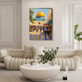 Palestine 027 Canvas Art 60 x 40 cm / Black