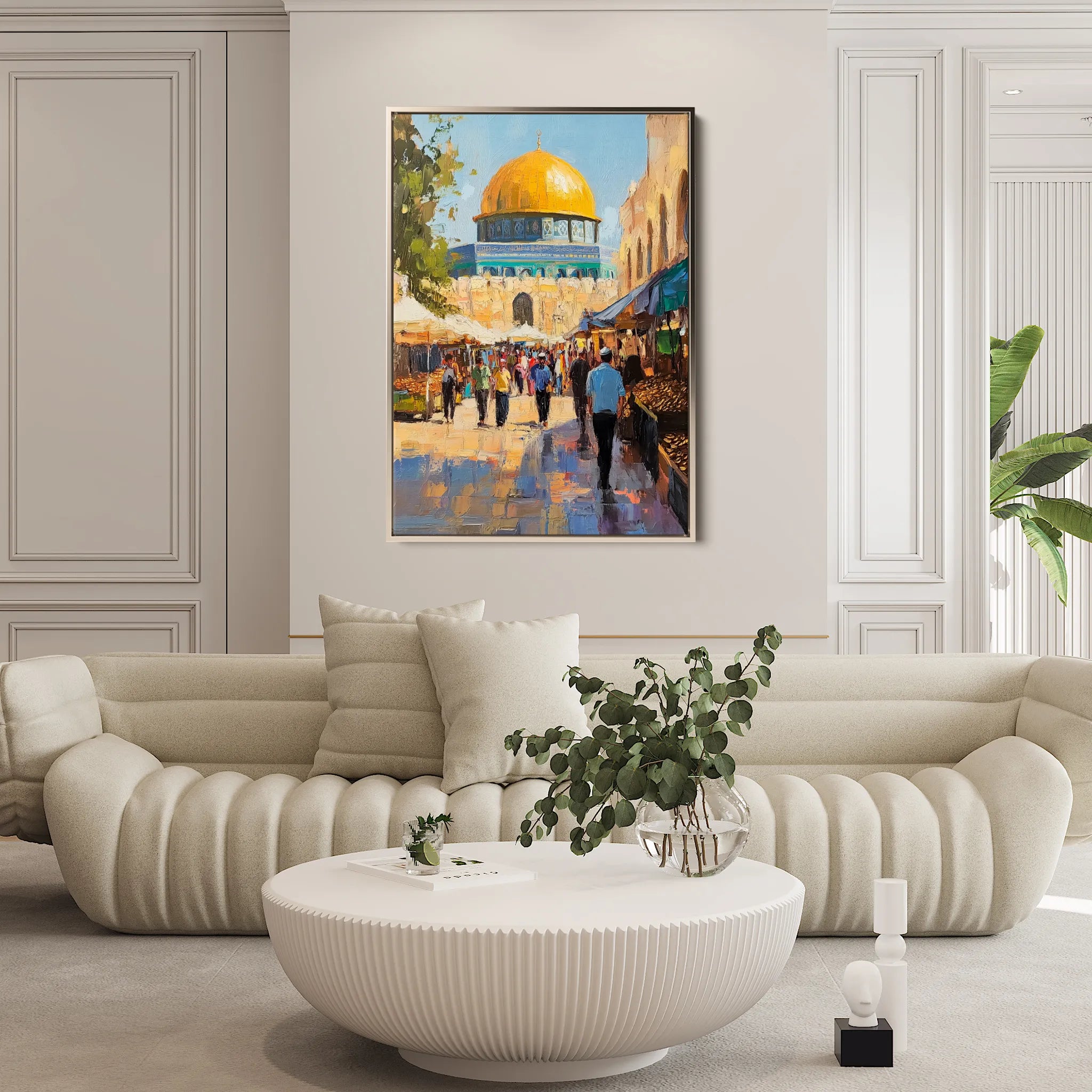Palestine 027 Canvas Art 60 x 40 cm / Black
