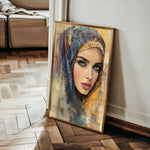 Portrait 027 Canvas Art 60 x 40 cm / Black