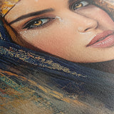 Portrait 027 Canvas Art 60 x 40 cm / Black