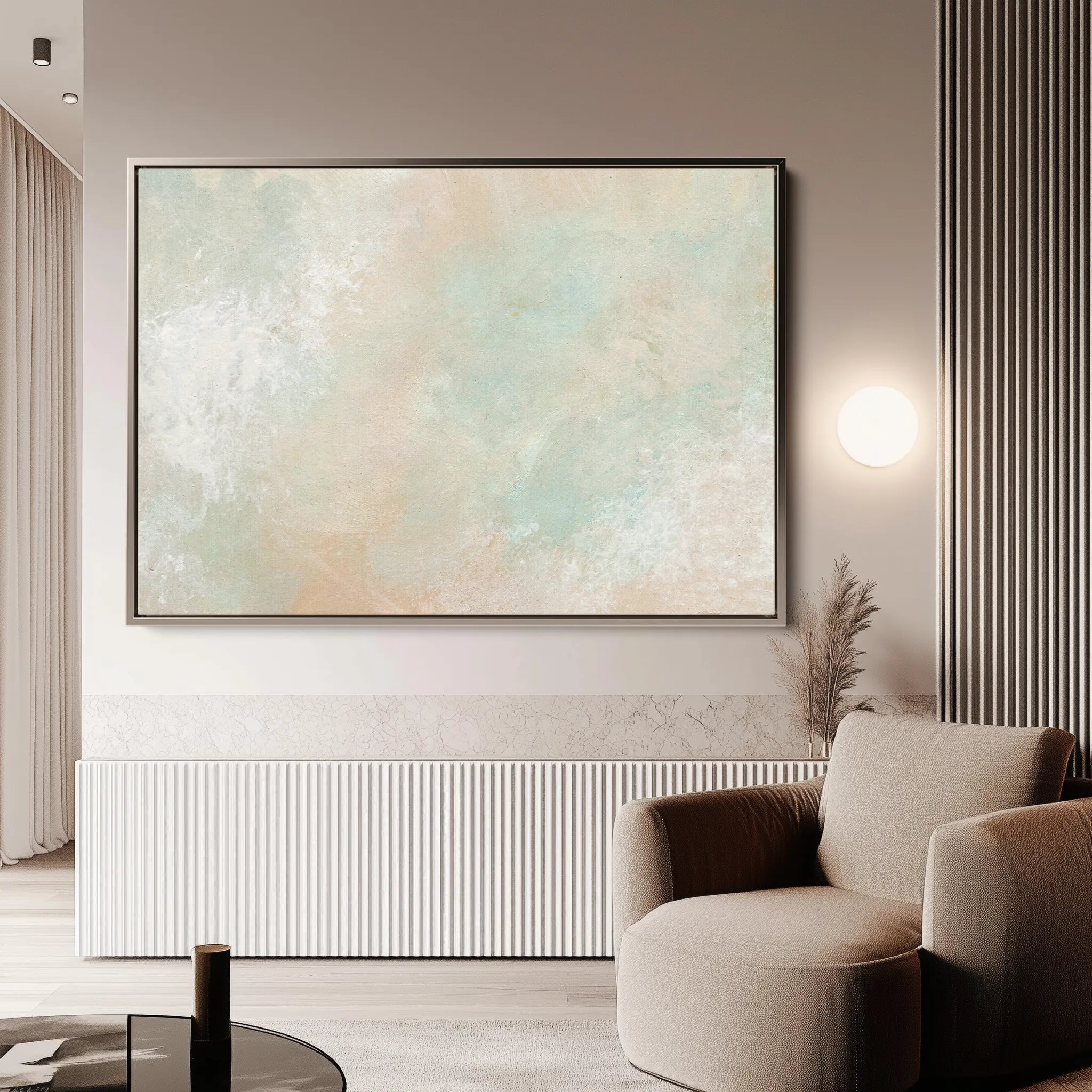 Abstract 028 Canvas Art 60 x 40 cm / Black
