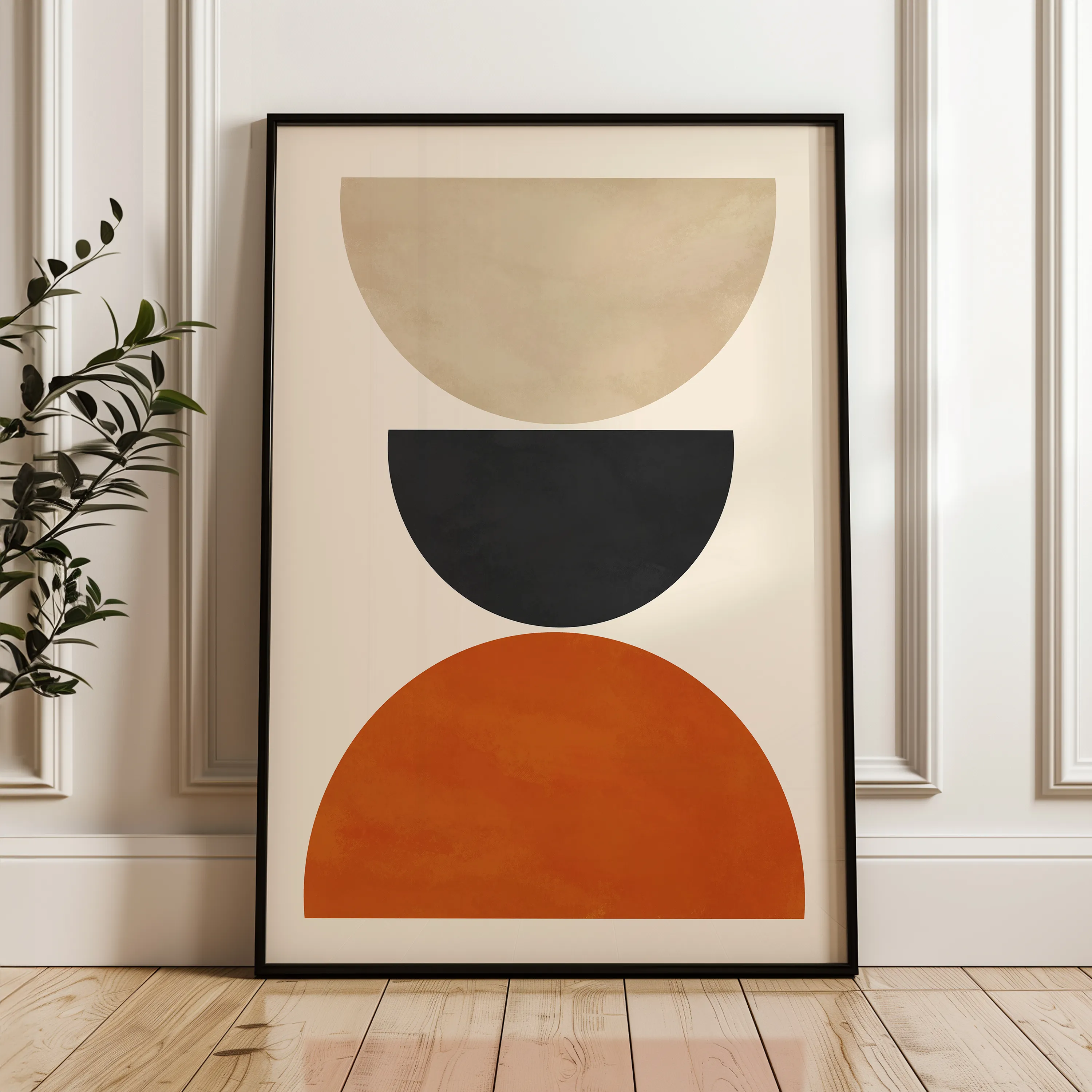 Boho 028 Canvas Art 60 x 40 cm / Black