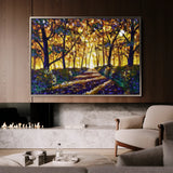 Landscape 028 Canvas Art 60 x 40 cm / Black