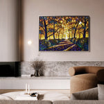 Landscape 028 Canvas Art 60 x 40 cm / Black