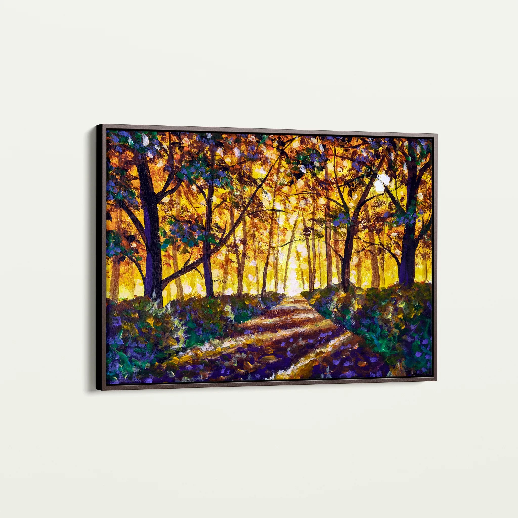 Landscape 028 Canvas Art 60 x 40 cm / Black
