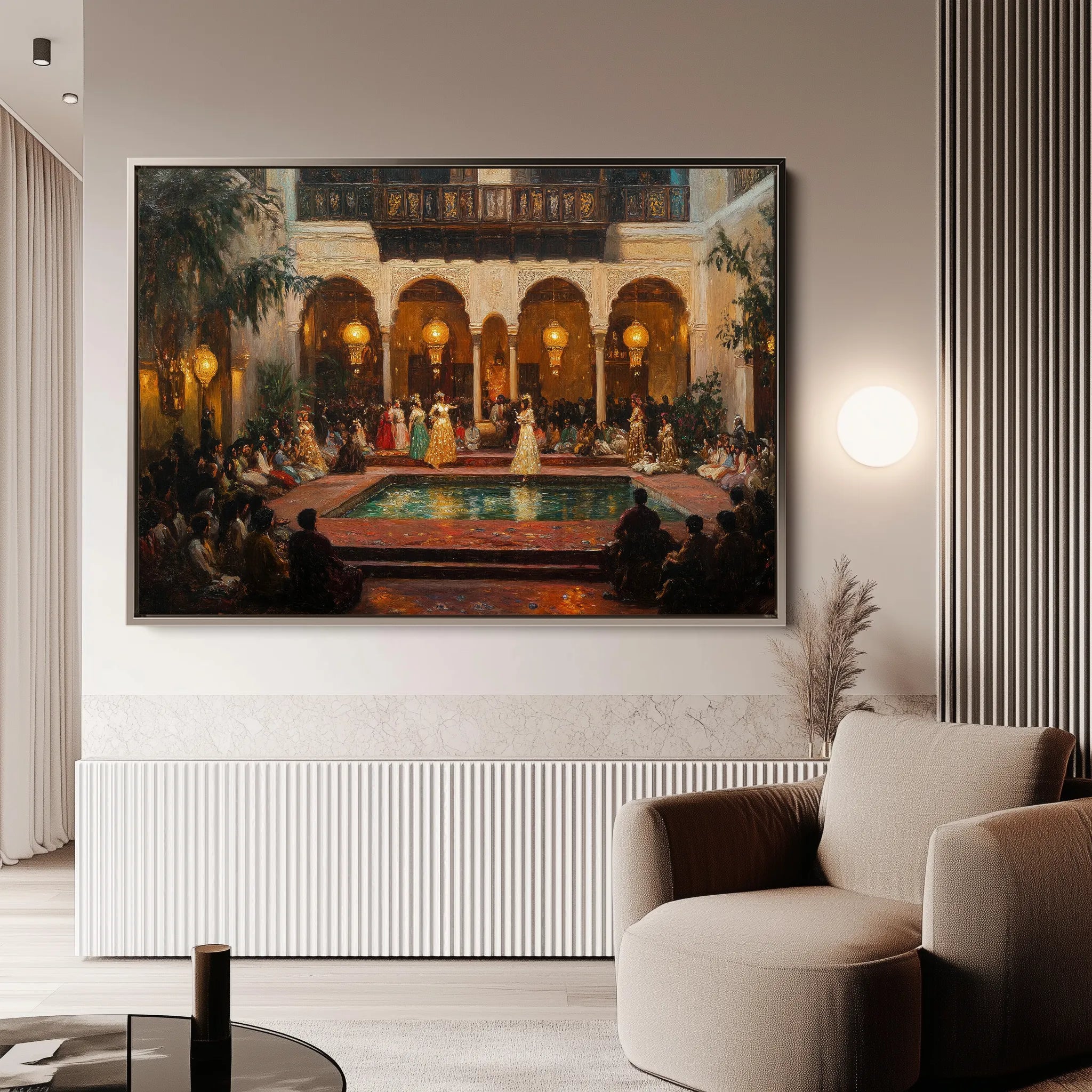 Orientalist 028 Canvas Art 60 x 40 cm / Black