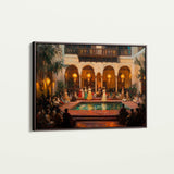Orientalist 028 Canvas Art 60 x 40 cm / Black
