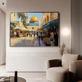 Palestine 028 Canvas Art 60 x 40 cm / Black