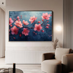 Floral 029 Canvas Art 60 x 40 cm / Black