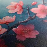Floral 029 Canvas Art 60 x 40 cm / Black