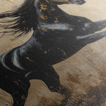 Horses 029 Canvas Art 60 x 40 cm / Black