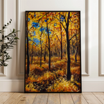 Landscape 029 Canvas Art 60 x 40 cm / Black