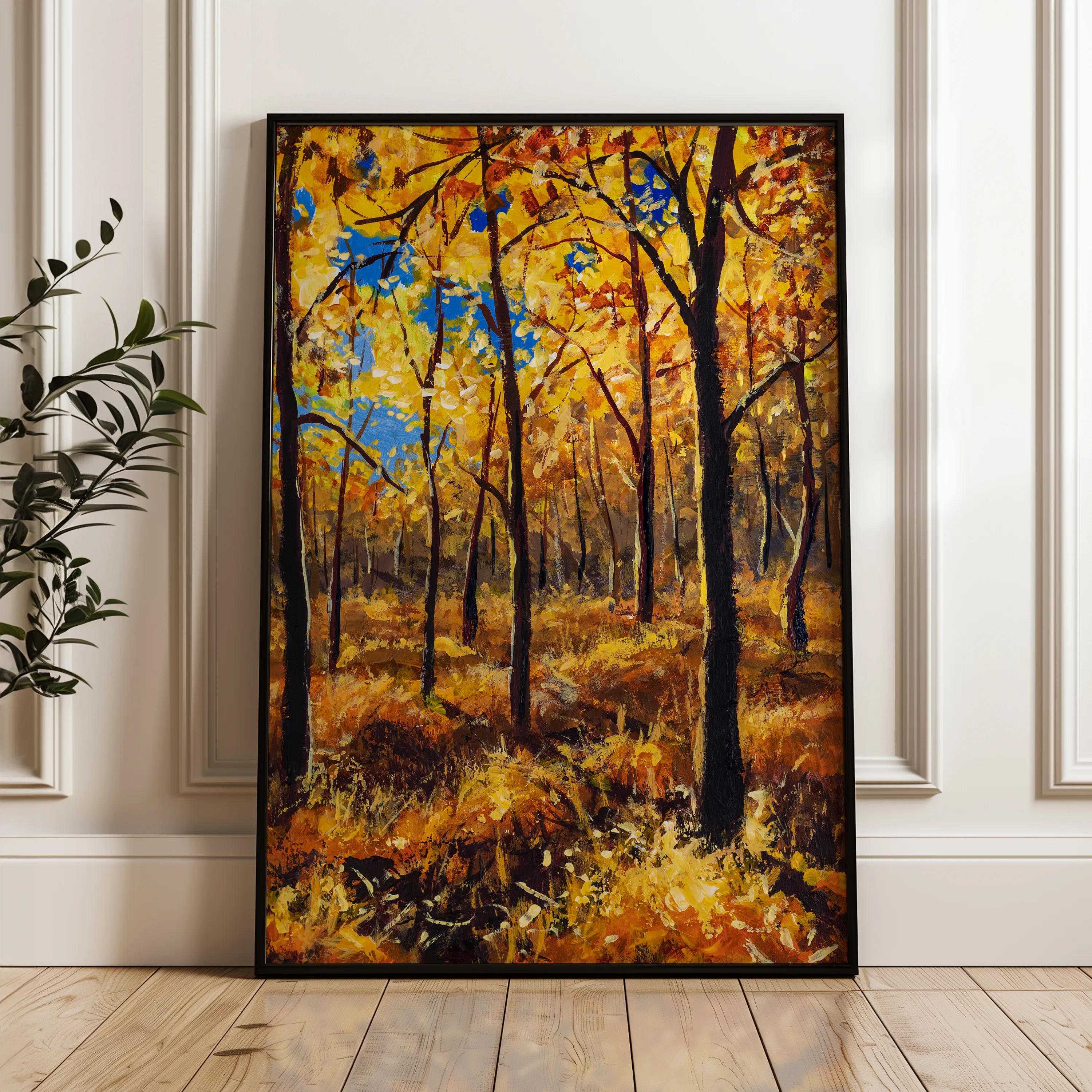 Landscape 029 Canvas Art 60 x 40 cm / Black