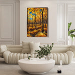 Landscape 029 Canvas Art 60 x 40 cm / Black