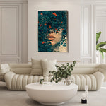 Portrait 029 Canvas Art 60 x 40 cm / Black
