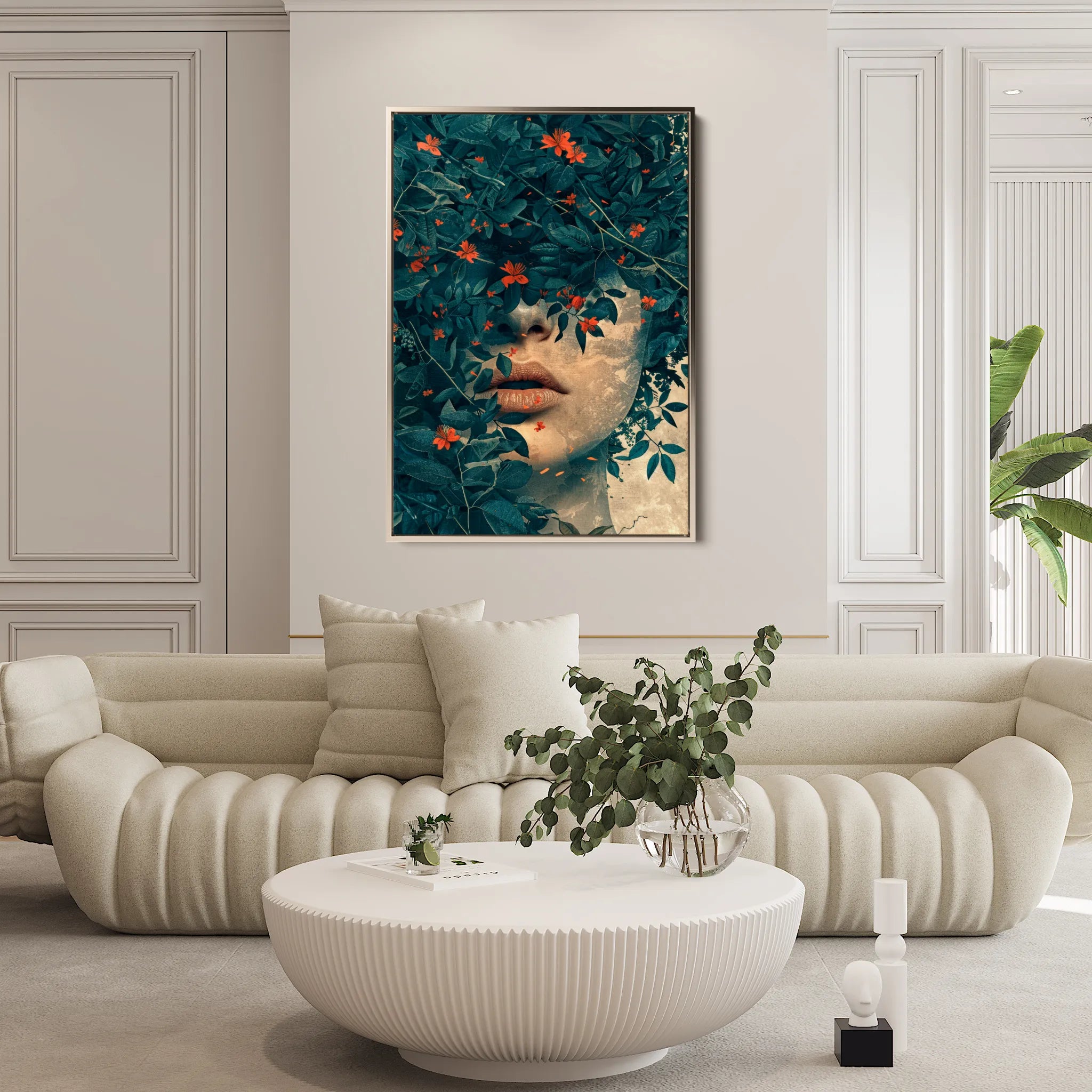 Portrait 029 Canvas Art 60 x 40 cm / Black