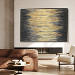 Abstract 030 Canvas Art 60 x 40 cm / Black