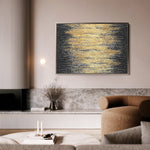 Abstract 030 Canvas Art 60 x 40 cm / Black