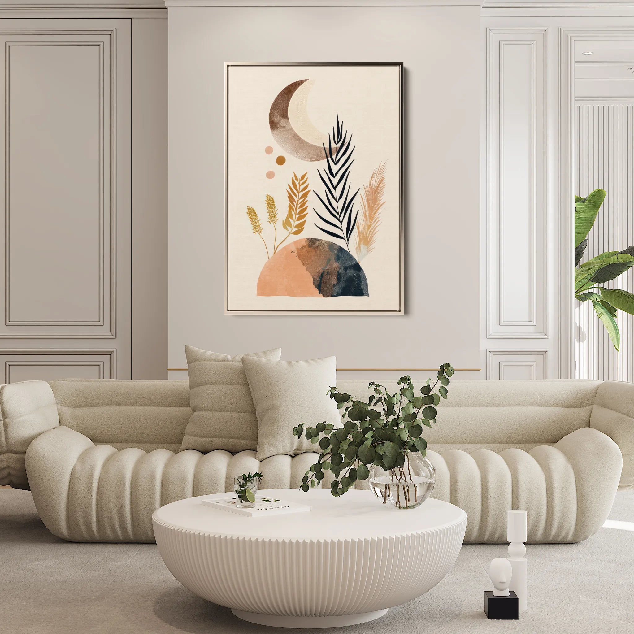 Boho 030 Canvas Art 60 x 40 cm / Black