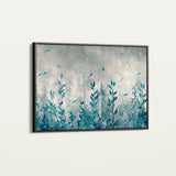 Floral 030 Canvas Art 60 x 40 cm / Black