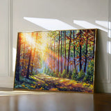 Landscape 030 Canvas Art 60 x 40 cm / Black