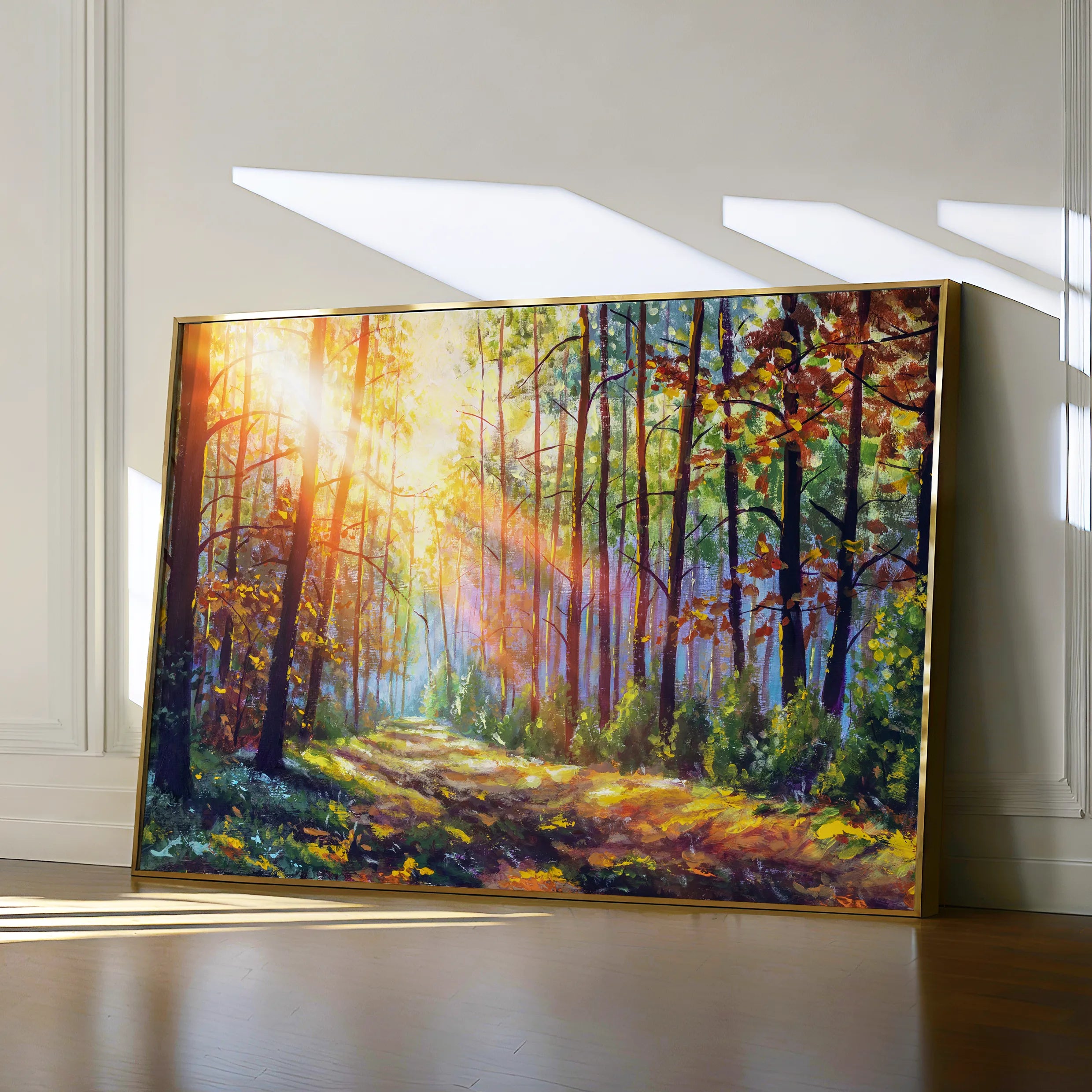 Landscape 030 Canvas Art 60 x 40 cm / Black