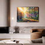 Landscape 030 Canvas Art 60 x 40 cm / Black