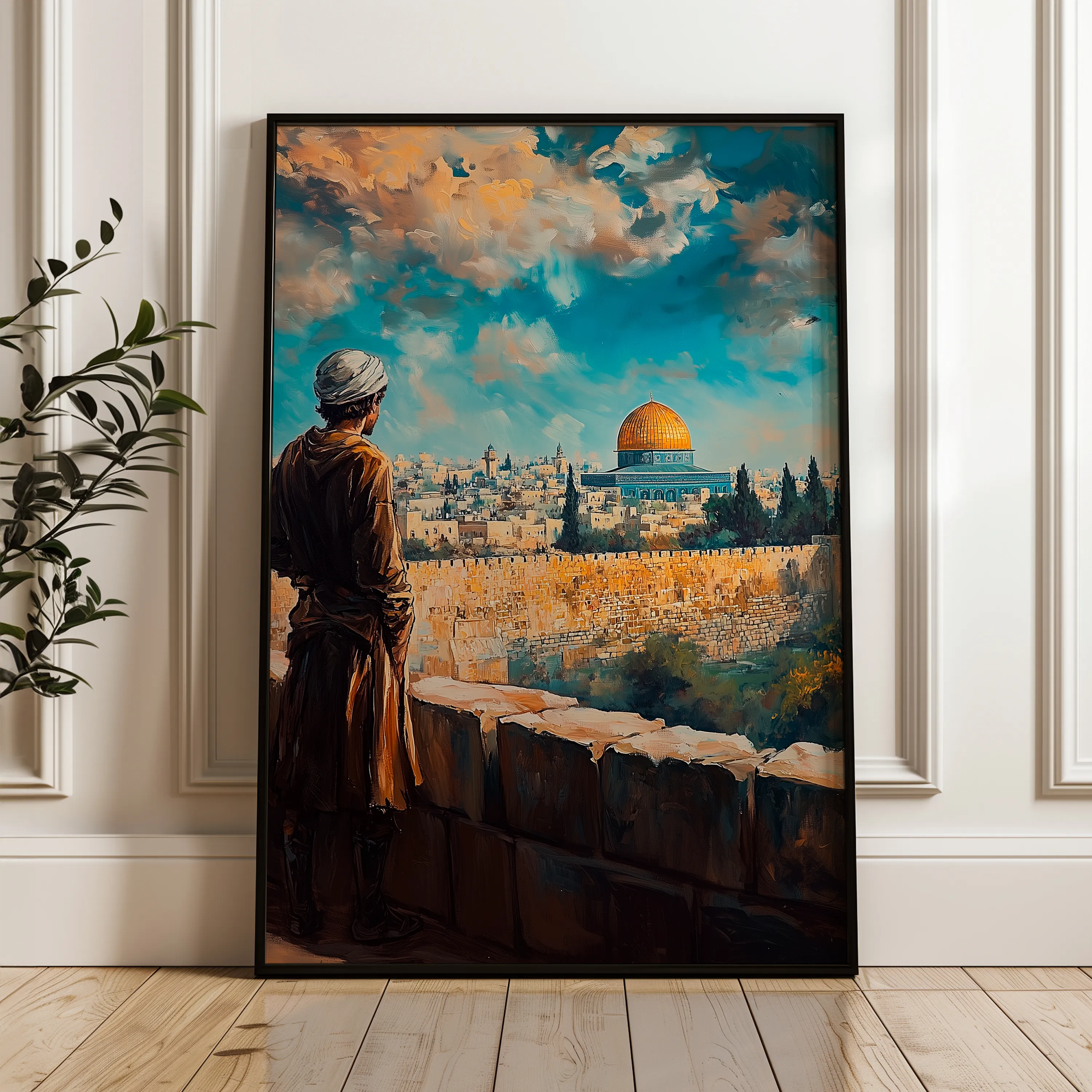 Palestine 030 Canvas Art 60 x 40 cm / Black