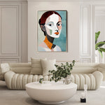 Portrait 030 Canvas Art 60 x 40 cm / Black