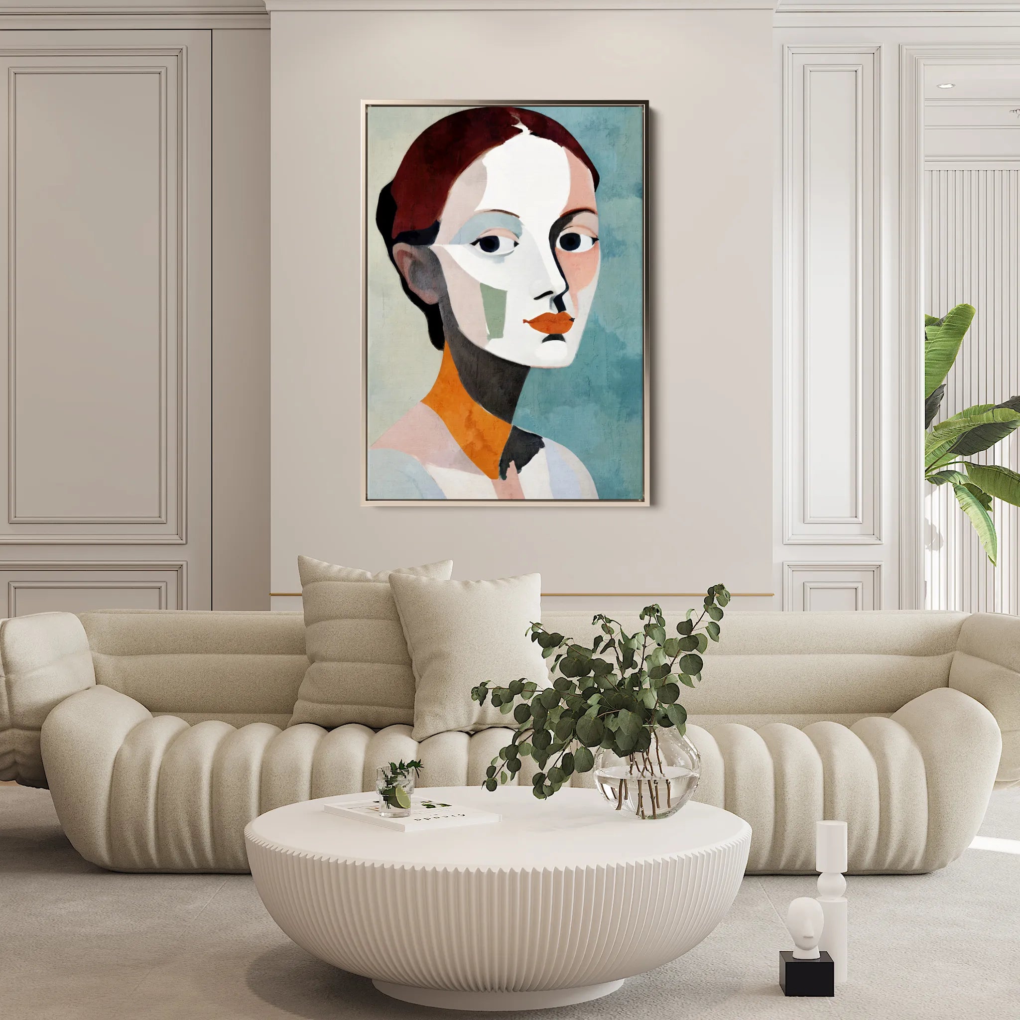 Portrait 030 Canvas Art 60 x 40 cm / Black