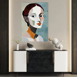 Portrait 030 Canvas Art 60 x 40 cm / Black