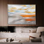 Abstract 031 Canvas Art 60 x 40 cm / Black