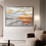 Abstract 031 Canvas Art 60 x 40 cm / Black