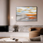 Abstract 031 Canvas Art 60 x 40 cm / Black