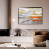 Abstract 031 Canvas Art 60 x 40 cm / Black