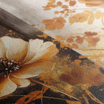 Floral 031 Canvas Art 60 x 40 cm / Black