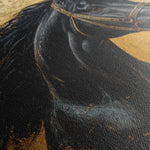 Horses 031 Canvas Art 60 x 40 cm / Black
