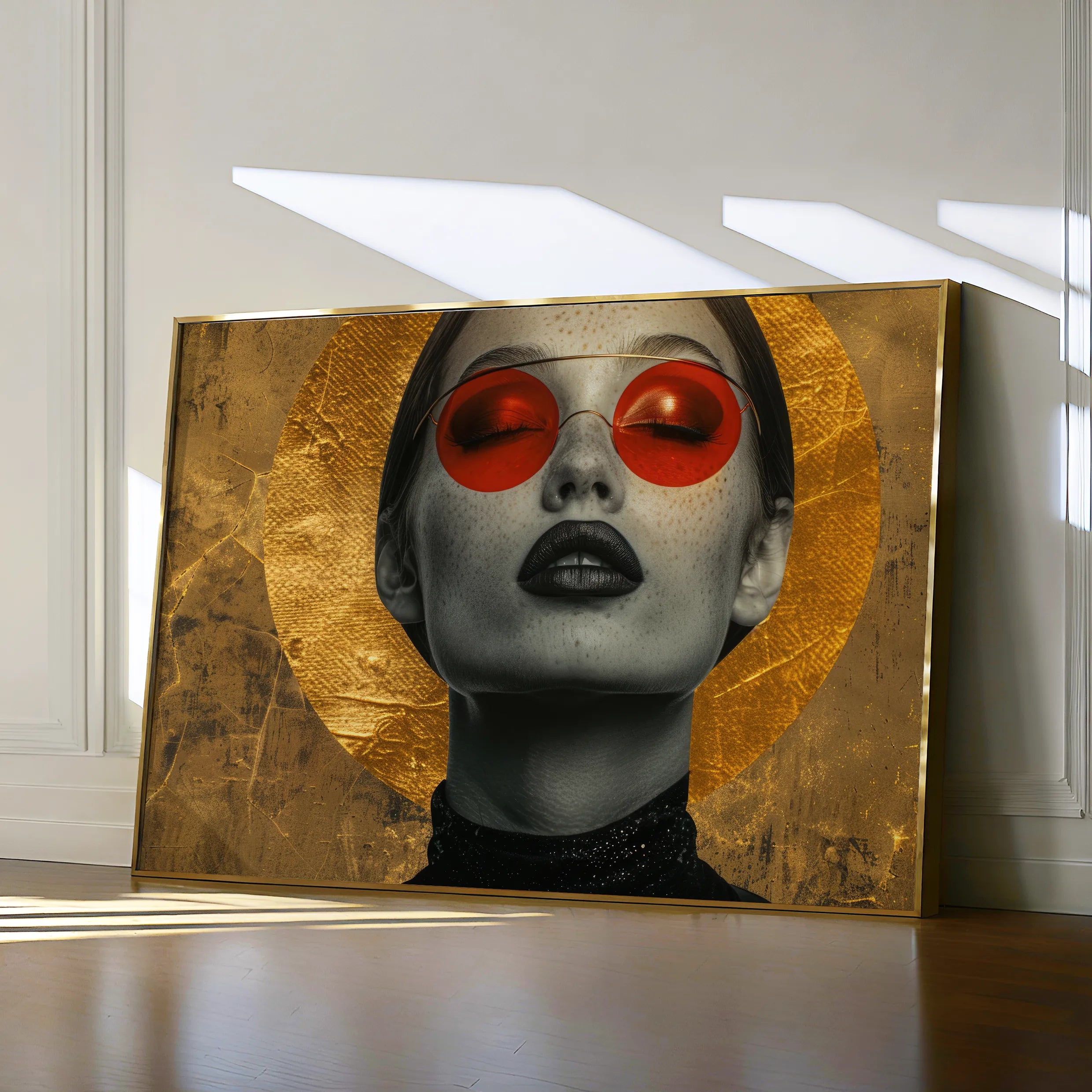 Portrait 031 Canvas Art 60 x 40 cm / Black