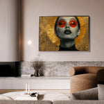 Portrait 031 Canvas Art 60 x 40 cm / Black