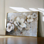 Floral 032 Canvas Art 60 x 40 cm / Black