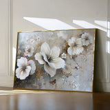 Floral 032 Canvas Art 60 x 40 cm / Black