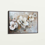 Floral 032 Canvas Art 60 x 40 cm / Black