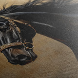 Horses 032 Canvas Art 60 x 40 cm / Black