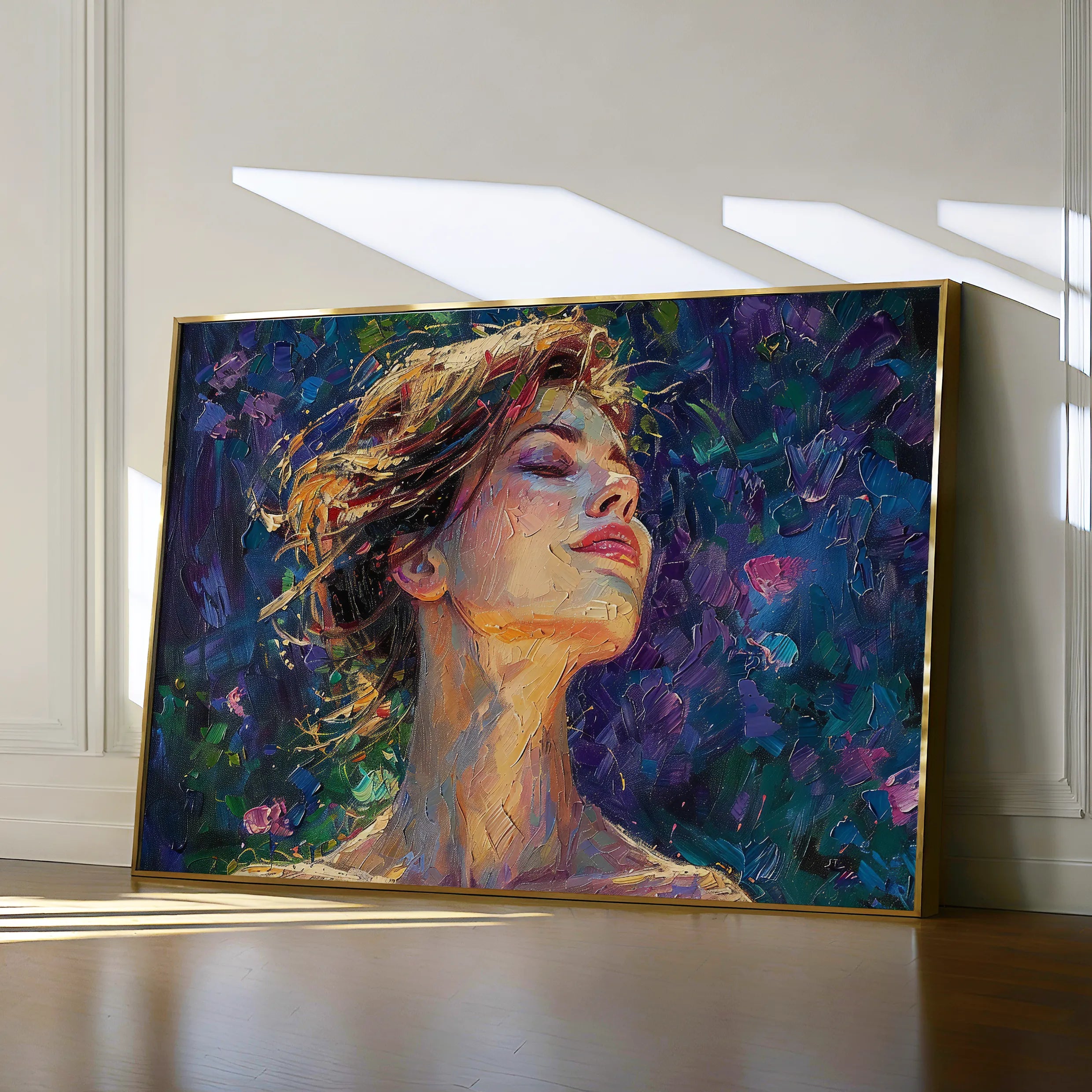 Portrait 032 Canvas Art 60 x 40 cm / Black