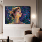 Portrait 032 Canvas Art 60 x 40 cm / Black