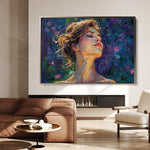 Portrait 032 Canvas Art 60 x 40 cm / Black