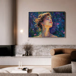 Portrait 032 Canvas Art 60 x 40 cm / Black