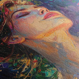 Portrait 032 Canvas Art 60 x 40 cm / Black