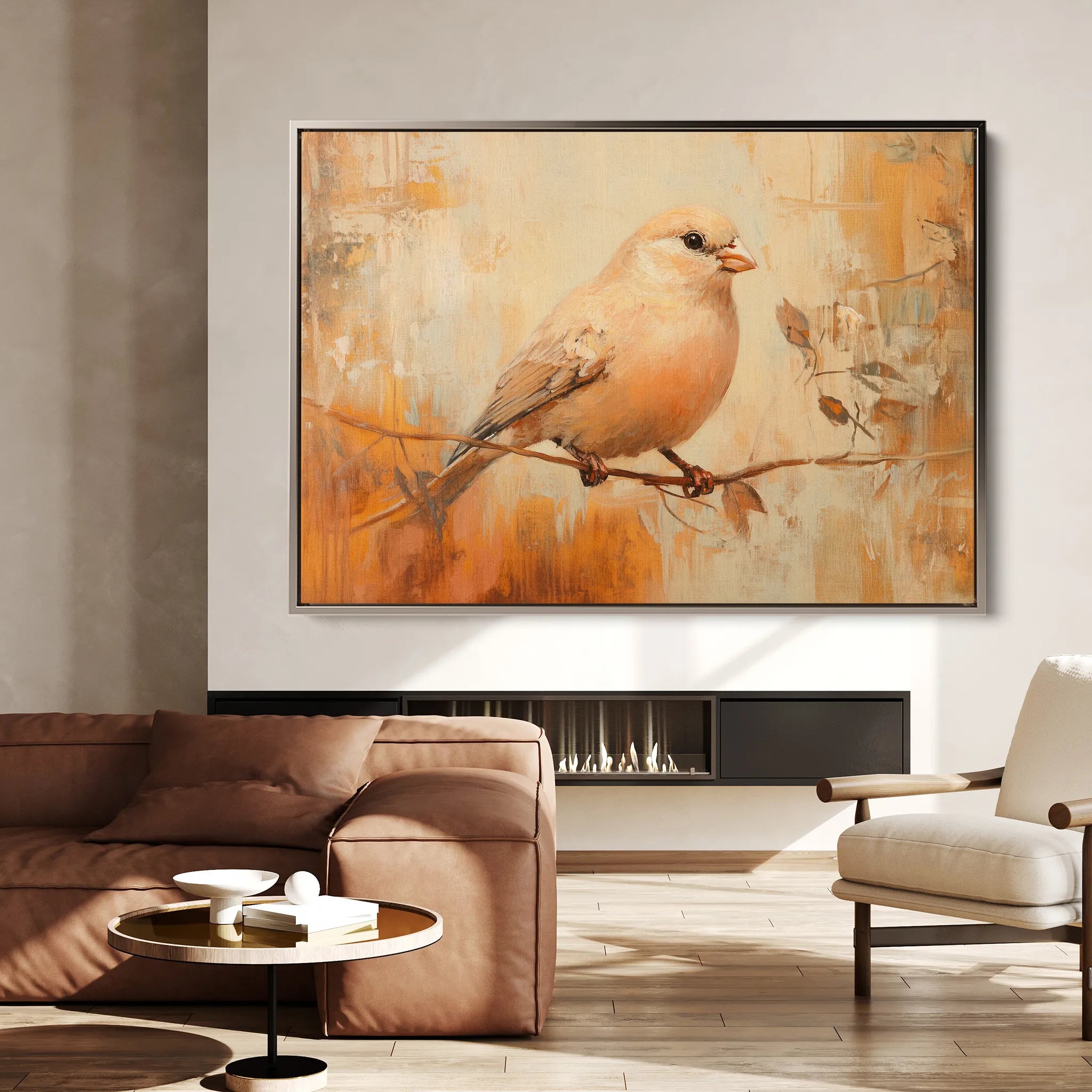 Animals 033 Canvas Art 60 x 40 cm / Black